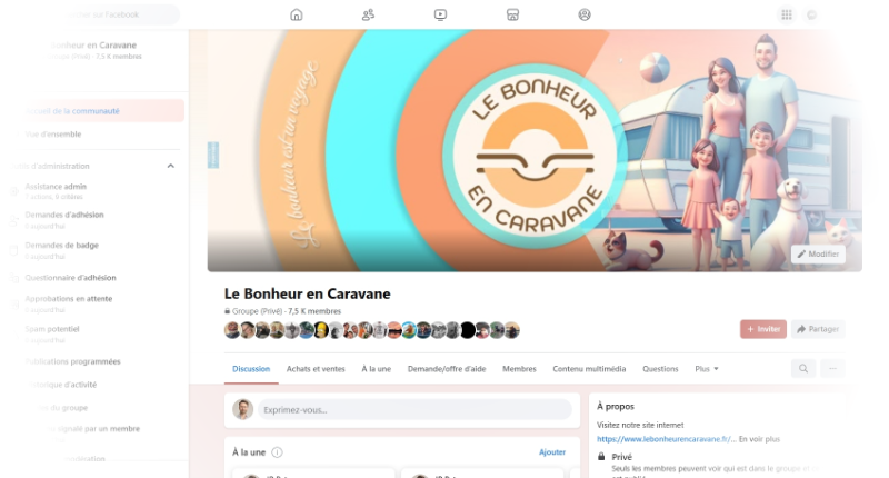 Visuel Le Bonheur En Caravane